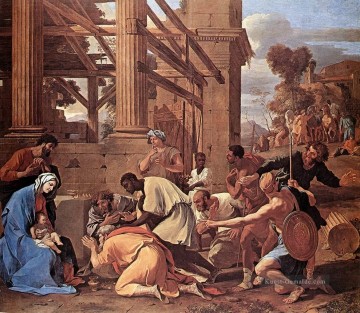  maler - Anbetung der Könige klassische Maler Nicolas Poussin